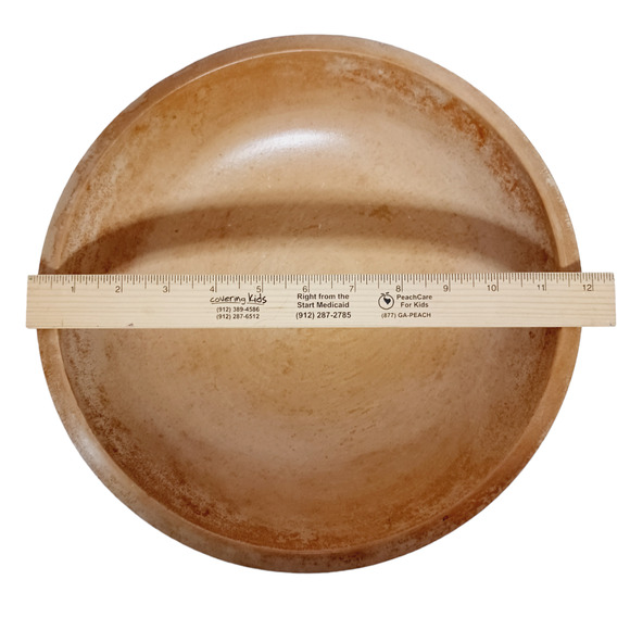 7 PC Wooden Salad Bowl Set Distressed Rustic Retro Wood Handmade Japan Vintage - Picture 8 of 16